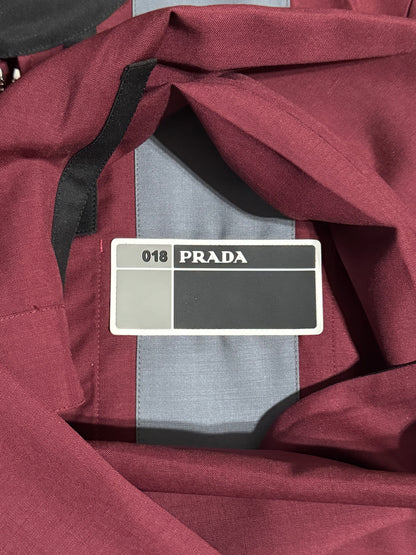 Prada SS18 Wool Maroon Jacket