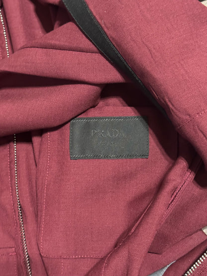 Prada SS18 Wool Maroon Jacket