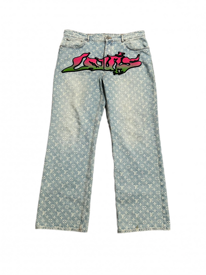 Louis Vuitton SS22 Graffiti Monogram Denim