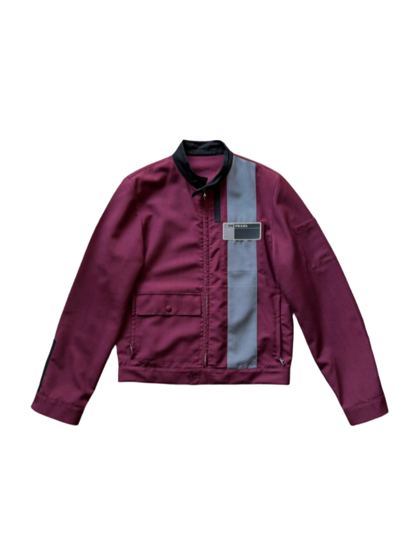 Prada SS18 Wool Maroon Jacket