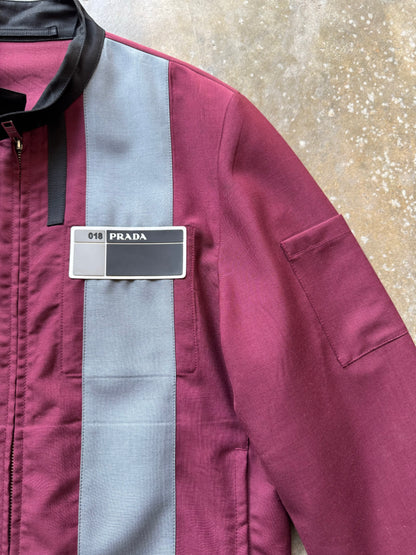 Prada SS18 Wool Maroon Jacket